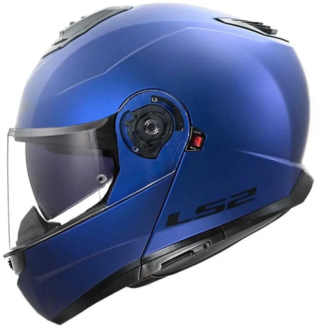 LS2 FF908 Strobe II Mat Navy Systeemhelm - Maat S