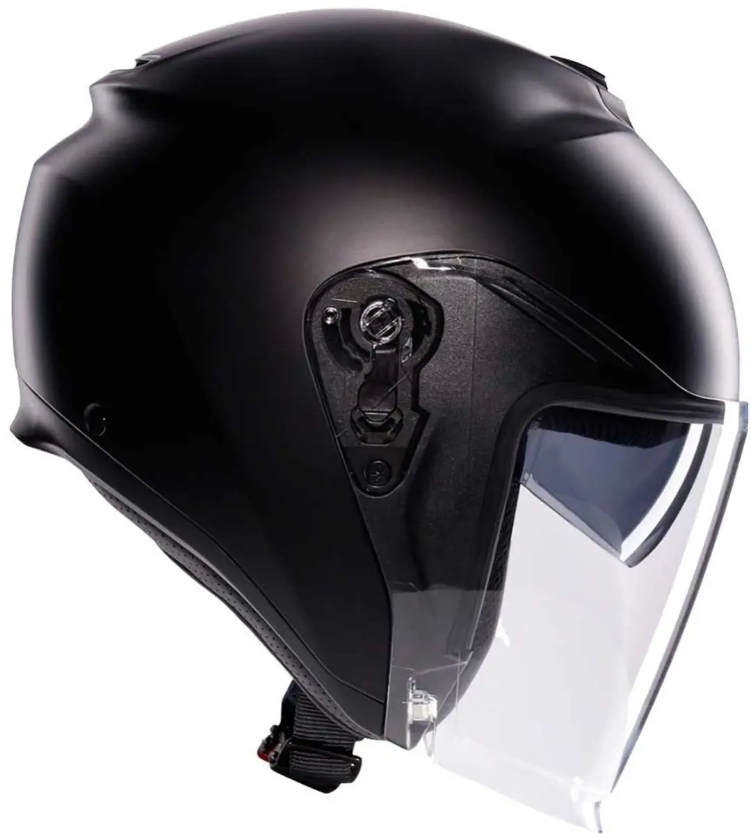 AGV Irides Mono Logo Jethelm - Mat Zwart