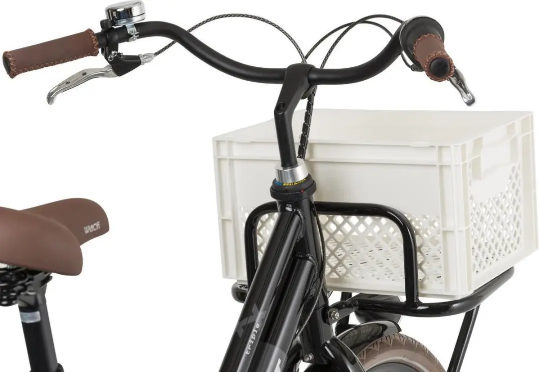 FastRider Fietskrat Medium Wit 22L