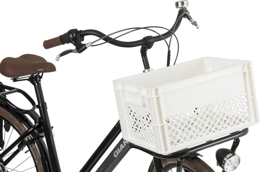 FastRider Fietskrat Medium Wit 22L