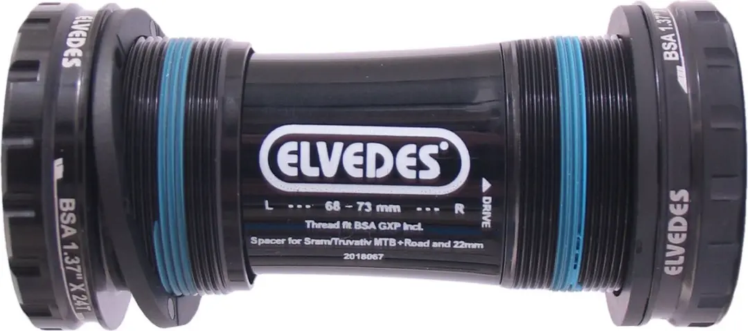 Elvedes Bottom Bracket GXP SRAM 68-73mm Zwart