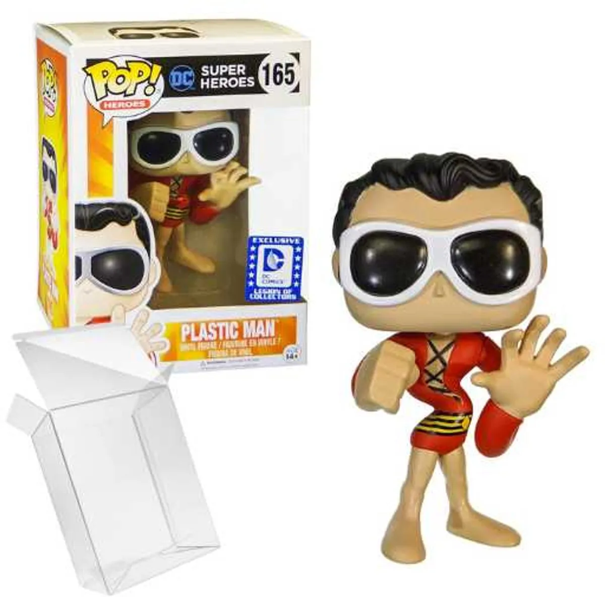 Funko Pop! Heroes Plastic Man DC Super Heroes - 165 Geel/Rood/Wit/Zwart