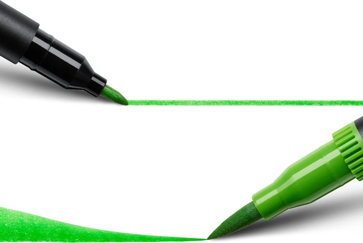 BIC Intensity Dual Tip - Viltstiften - Stiften voor Volwassenen - Pastel Kleurstiften met Flexibele Penseelpunt - 12 Stuks