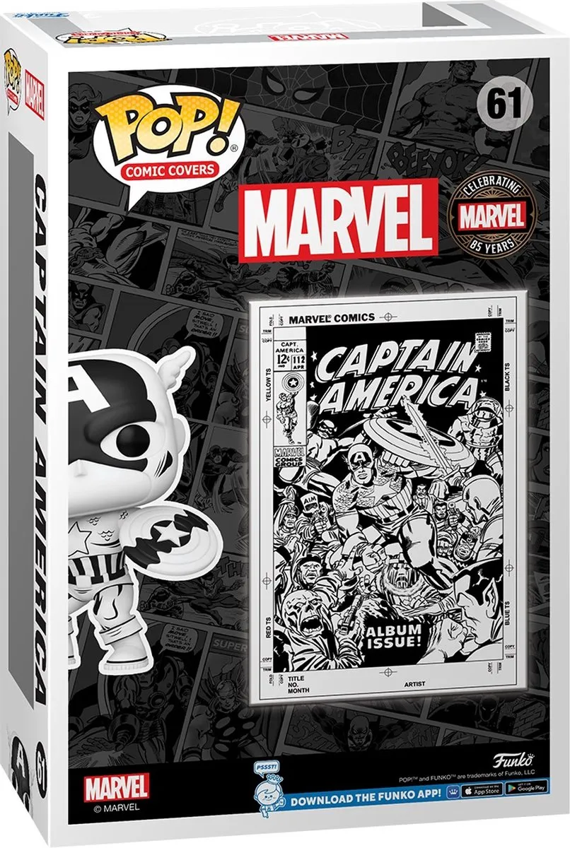 Funko Pop Marvel 85th Captain America #61 - Multicolor