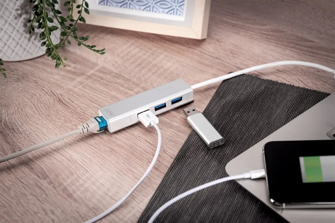 Digitus DA-70250-1 USB 3.0 Hub 3 Poorten