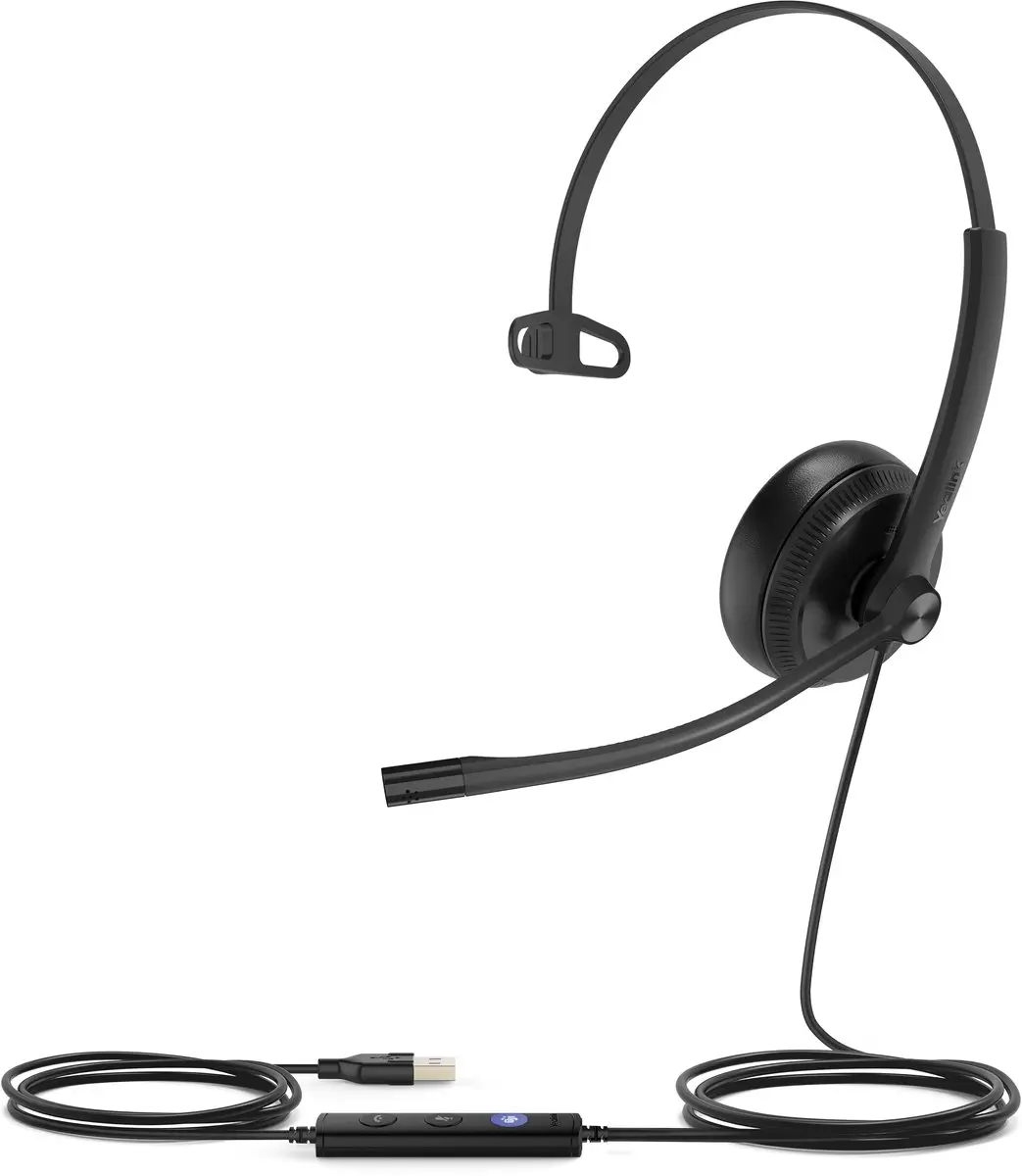 Yealink UH34 Mono Headset - Zwart - afbeelding 2 van 6