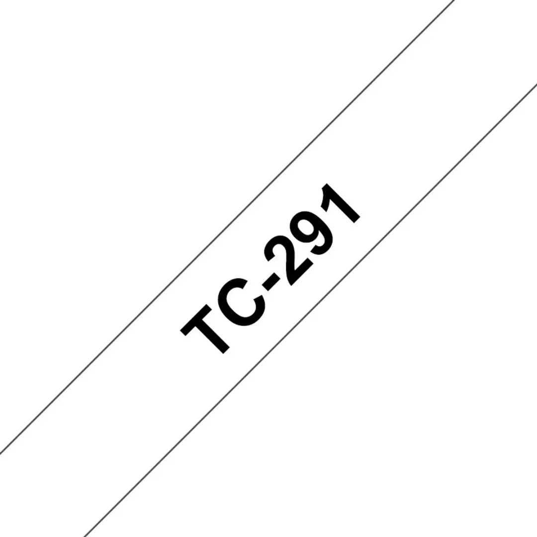Brother TC-291 Labeltape 9mm - Kleurloos