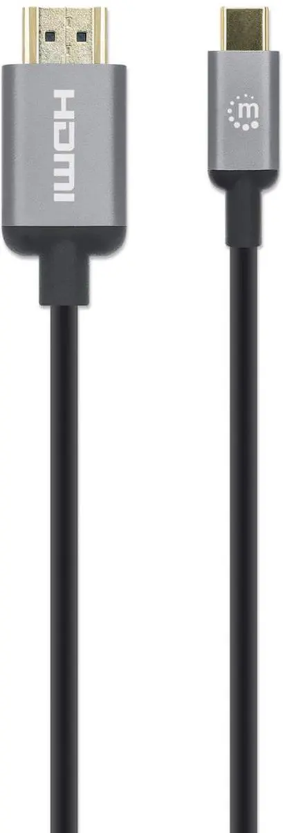 Manhattan USB-C naar HDMI Kabel 4K@60Hz 1m - M/M - Zwart - afbeelding 6 van 6