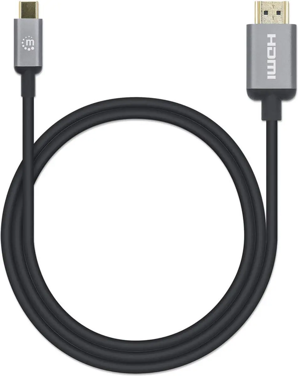 Manhattan USB-C naar HDMI Kabel 4K@60Hz 1m - M/M - Zwart - afbeelding 5 van 6