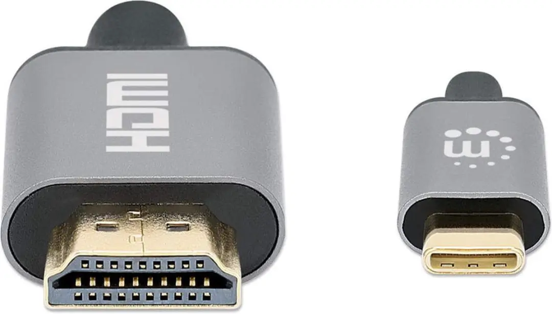 Manhattan USB-C naar HDMI Kabel 4K@60Hz 1m - M/M - Zwart - afbeelding 4 van 6