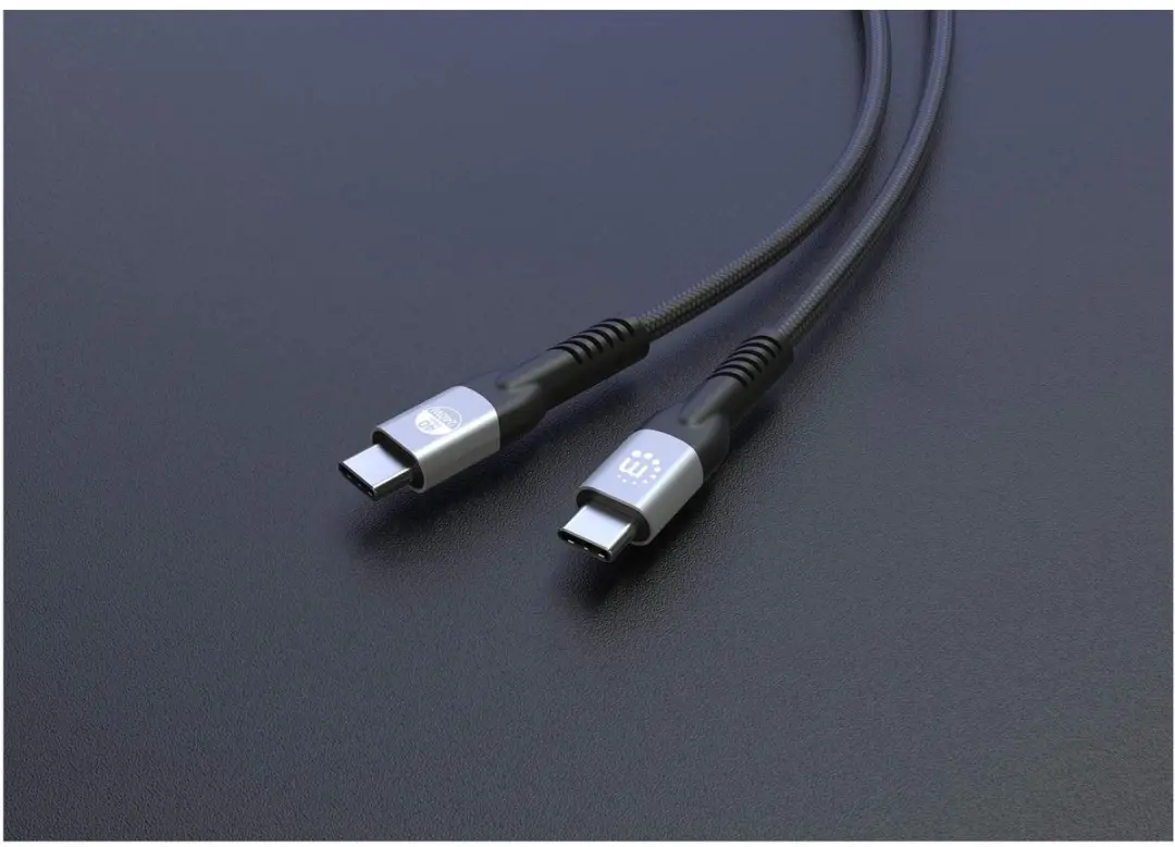 Manhattan 356381 USB-C-kabel 2m - 240W - USB4 - 8K - afbeelding 3 van 6