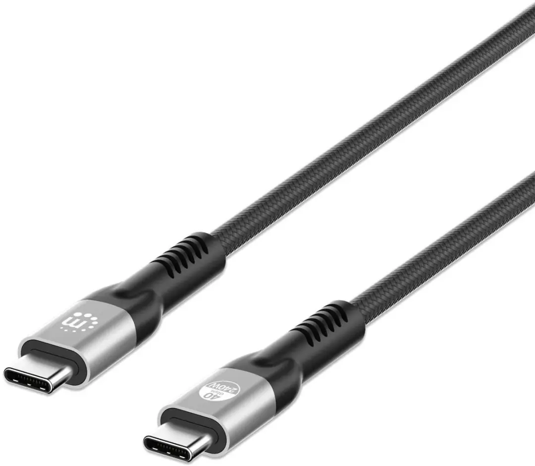 Manhattan 356381 USB-C-kabel Thunderbolt 3, Thunderbolt 4, USB 4.0 USB-C stekker