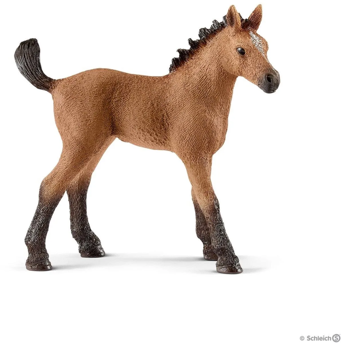 Schleich Quarter Horse Veulen Speelfiguur 13854 - Bruin