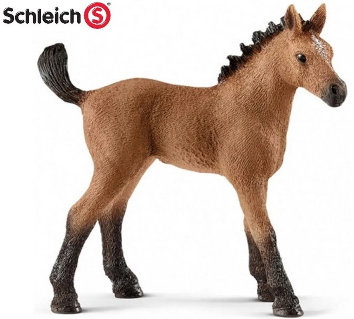 Schleich Quarter Horse Veulen Speelfiguur 13854 - Bruin