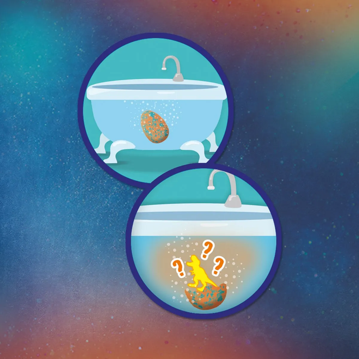 SES Creative - Explore - Dino bad bruisbal surprise - Grote bruisbal - Cosmetisch getest – Met Dinosaurus Speeltje – Badspeelgoed