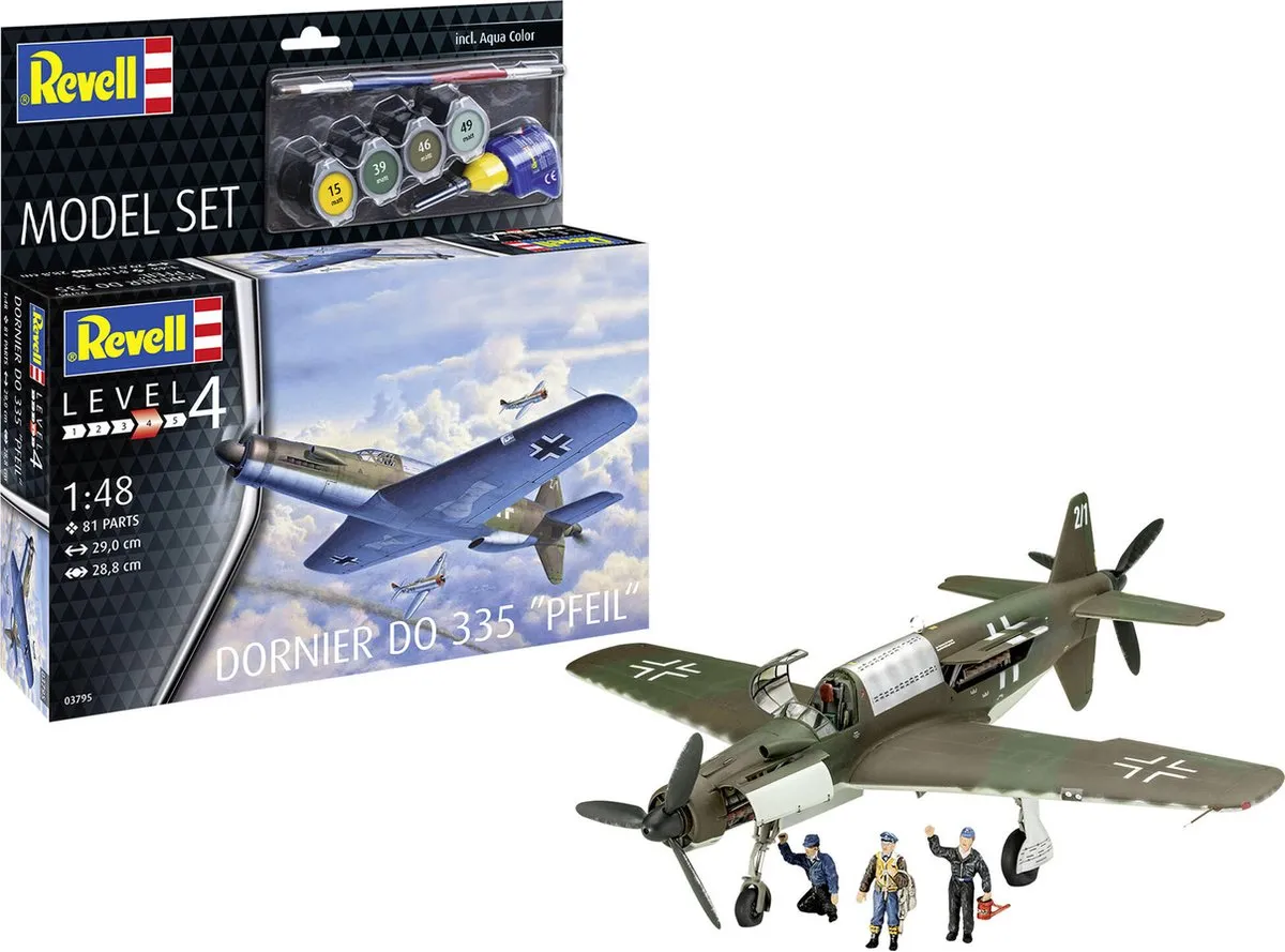 Revell 63795 Dornier Do 335 Pfeil Modelbouwpakket 1:48