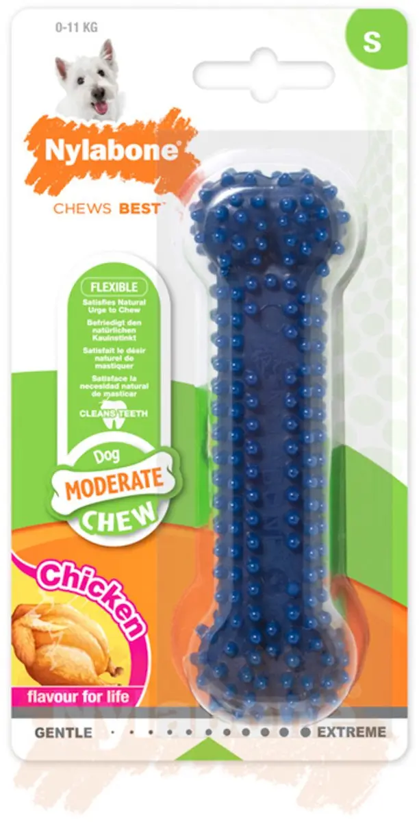 Nylabone Moderate kauwbot met Kipsmaak