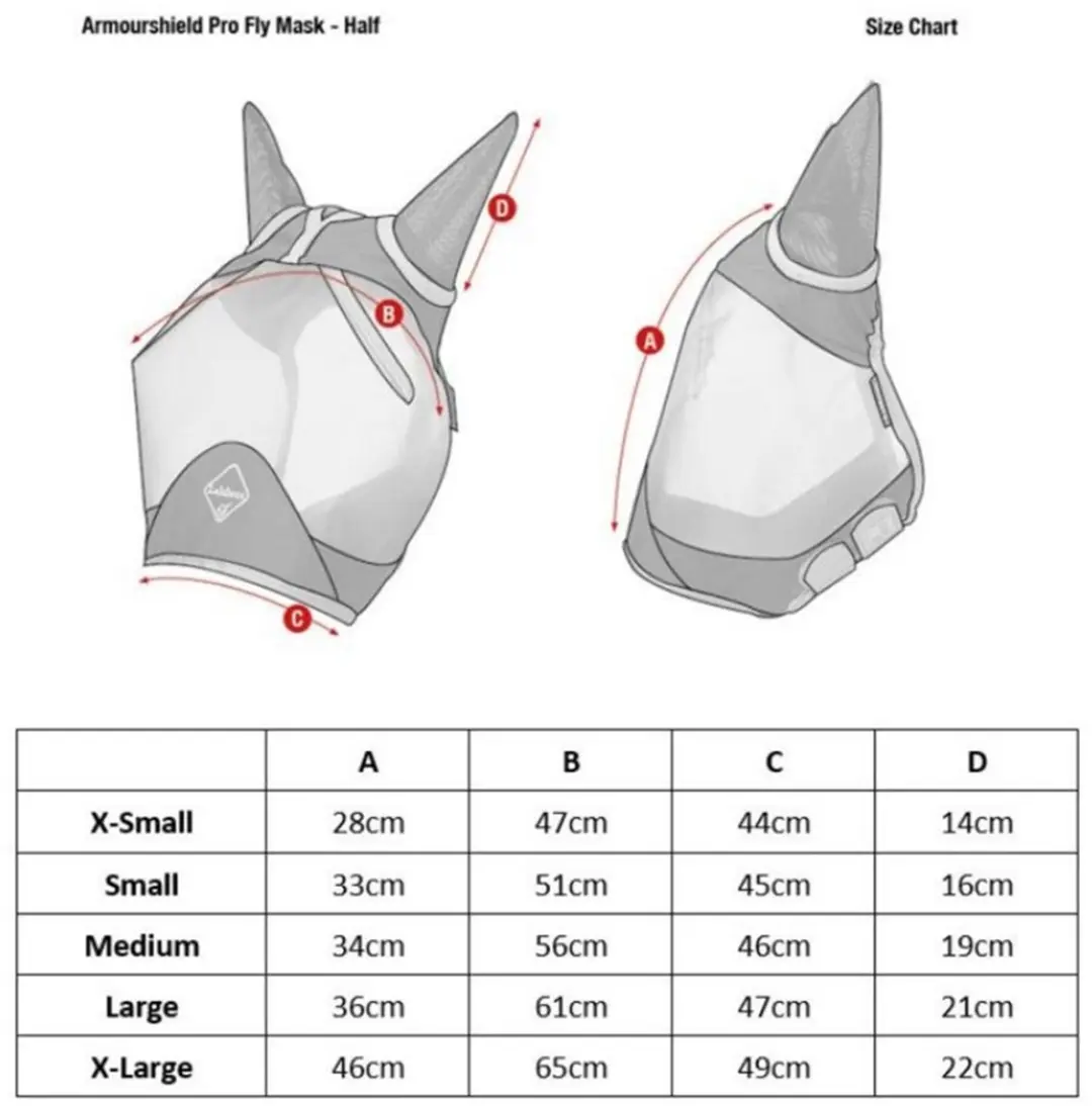 Lemieux Armourshield Pro Standard Vliegenmasker - Donkerblauw-grijs