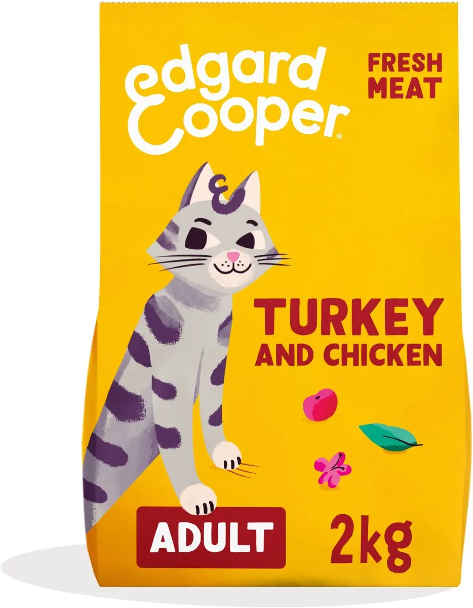 Edgard & Cooper Verse Kalkoen & Kip Kattenvoer 2kg
