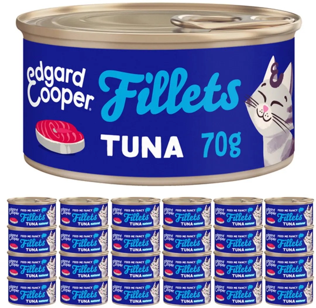 Edgard & Cooper Natvoer Tonijn Kitten/Senior 24x70g