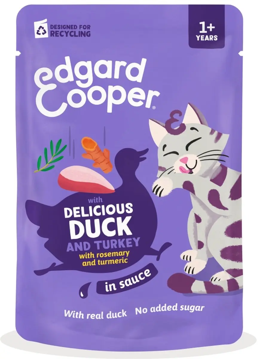 Edgard & Cooper Eend & Kalkoen in Saus 85g