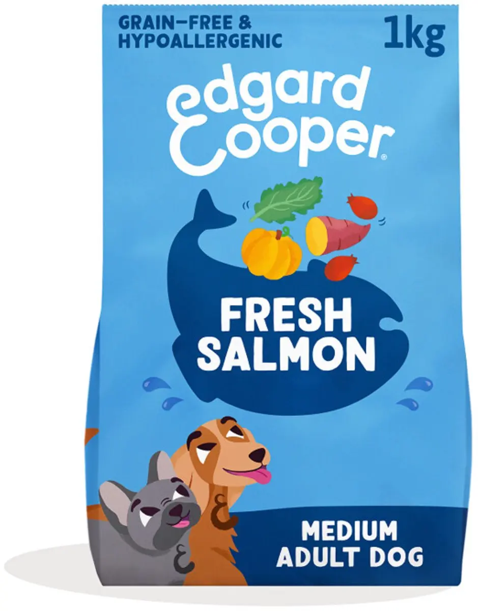Edgard & Cooper Medium Adult Hondenvoer Zalm 1kg - afbeelding 6 van 6
