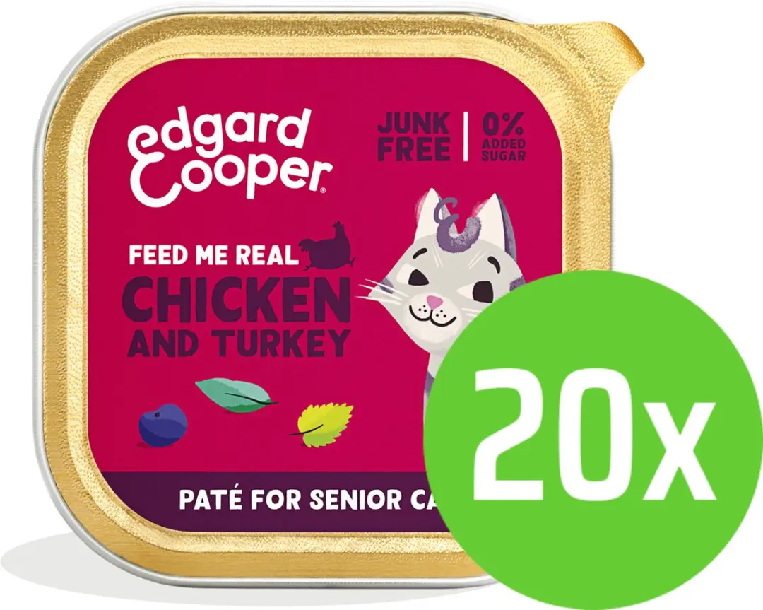Edgard & Cooper Senior Paté Kip & Kalkoen 85g