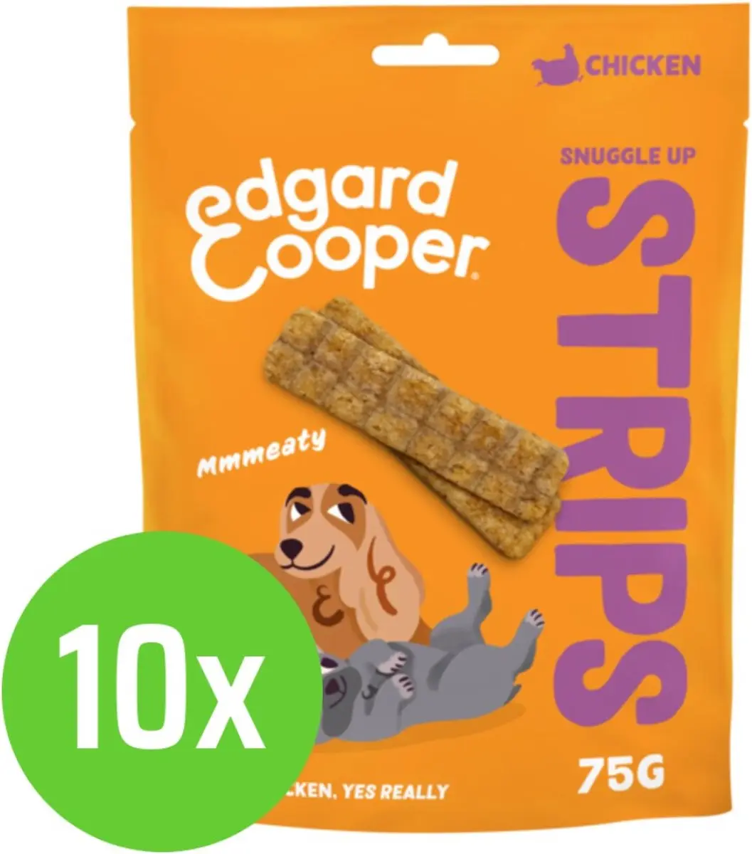 Edgard & Cooper Strips Chicken Hondensnack