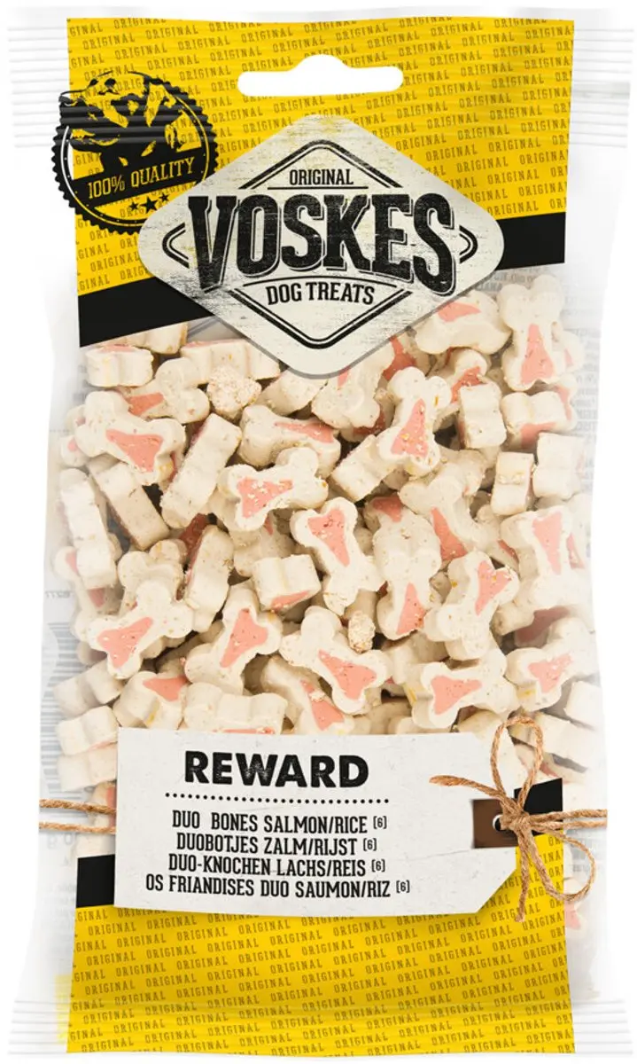 Voskes Hondensnacks Zalm & Rijst - 2,8kg Voordeelverpakking
