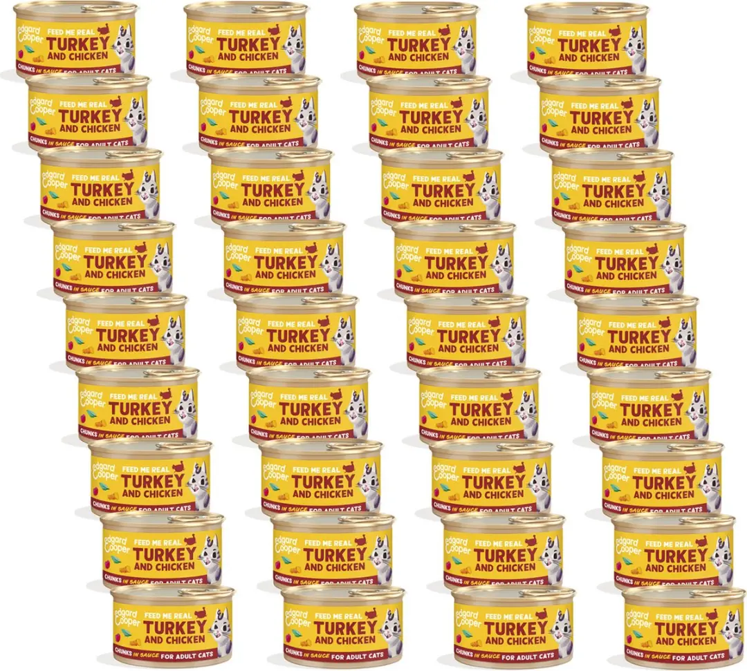 Edgard & Cooper Adult Chunks Kalkoen & Kip 36x85g