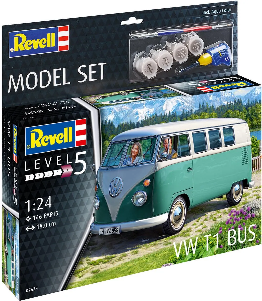Revell 67675 Volkswagen T1 Bus Modelbouwpakket 1:24