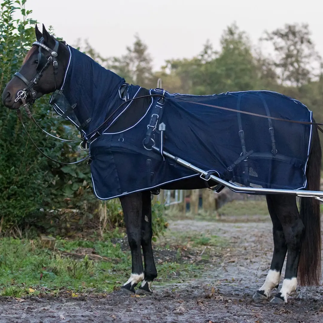 QHP Tuigvliegendeken 165cm Blauw - 4-seizoenen