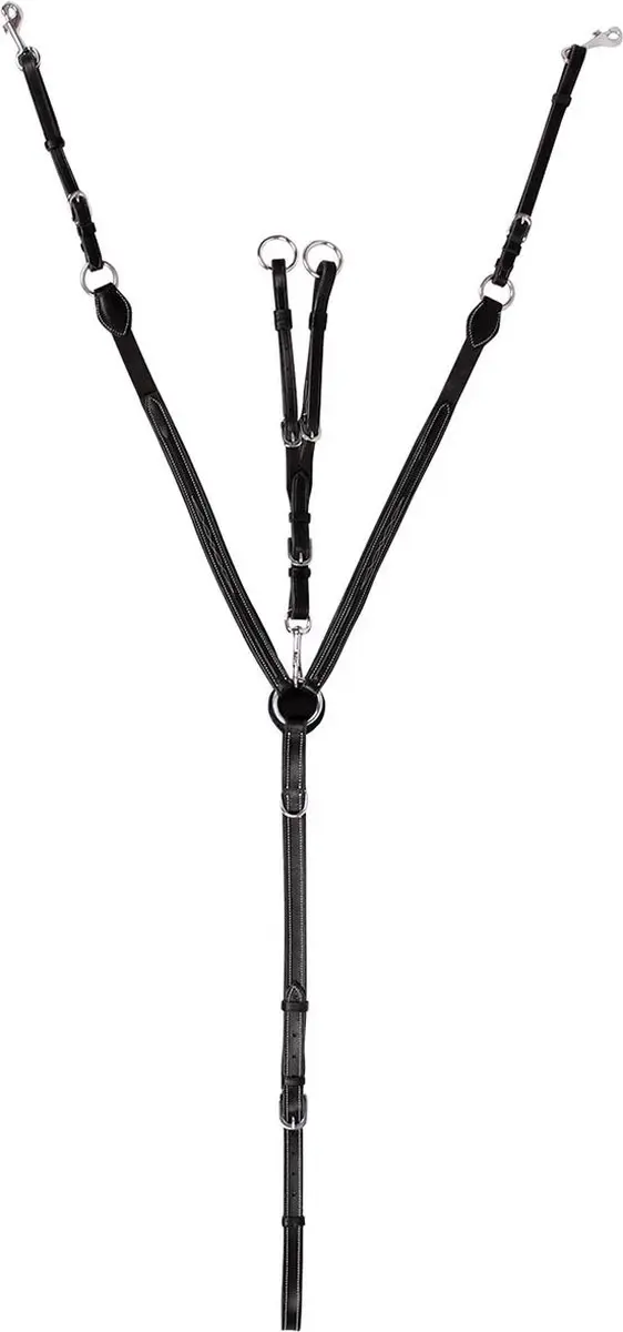 QHP Borsttuig Luxe Full - Zwart
