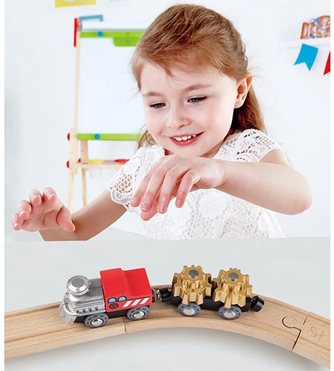 Hape Cogwheel Trein E3751 - Multicolor