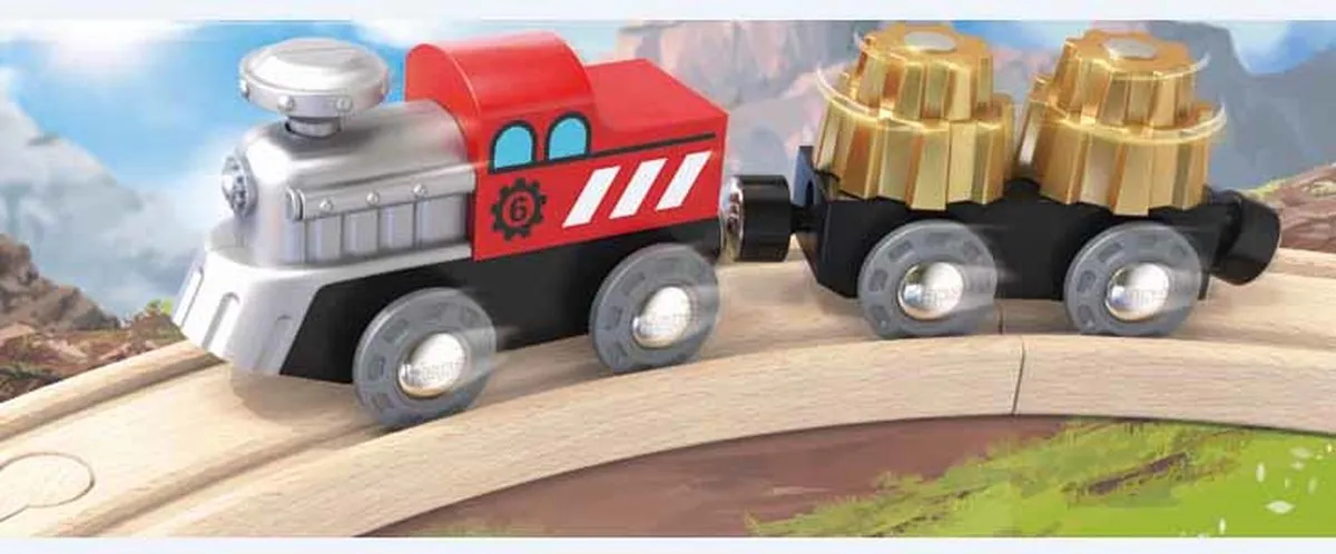 Hape Cogwheel Trein E3751 - Multicolor