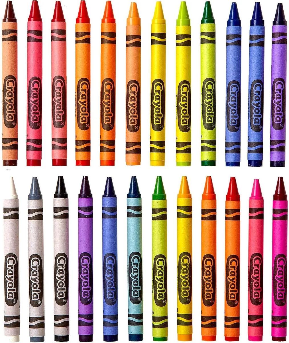 Crayola Waskrijtjes - 24 Stuks - Veelkleurig