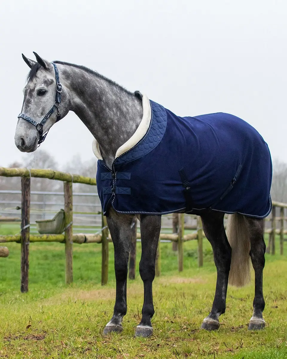 QHP Brilliance Zweetdeken 215cm - Donkerblauw