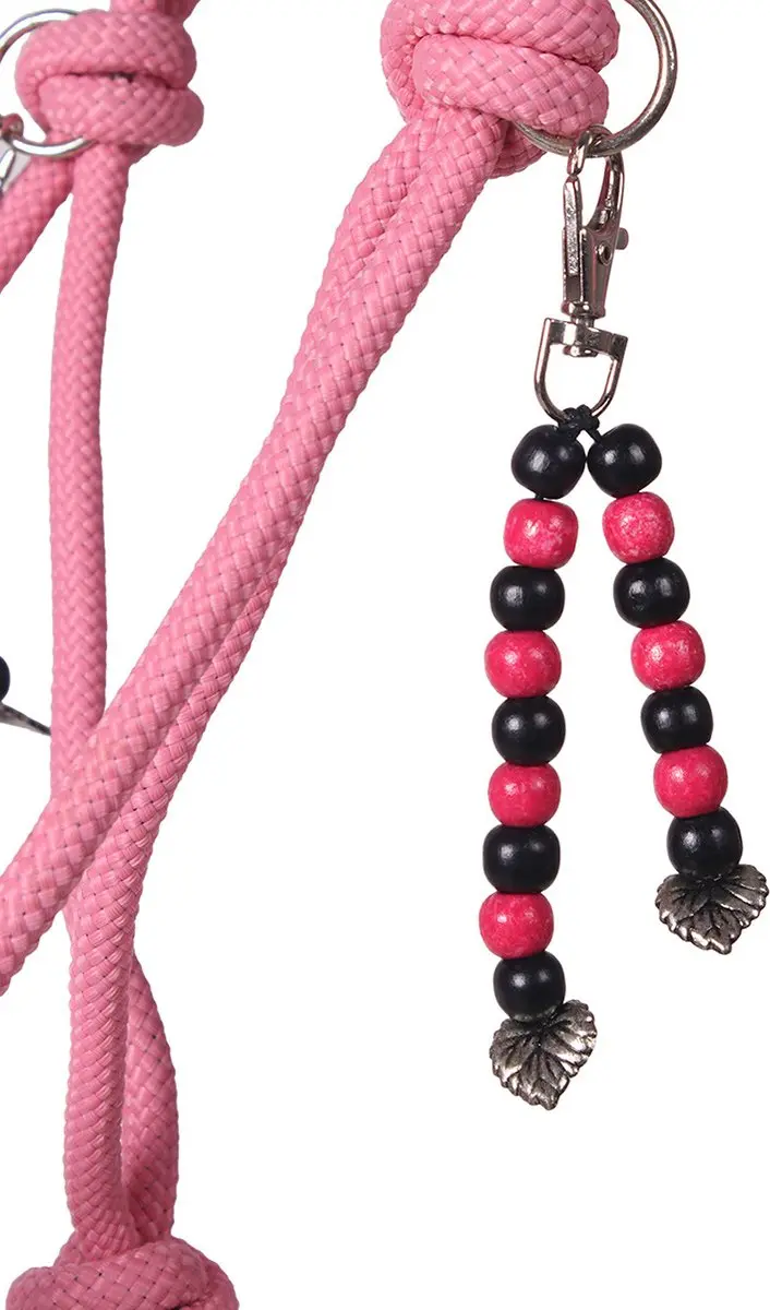 QHP Touwhalster Combi Neckrope Liberty Flamingo Pink - afbeelding 6 van 6