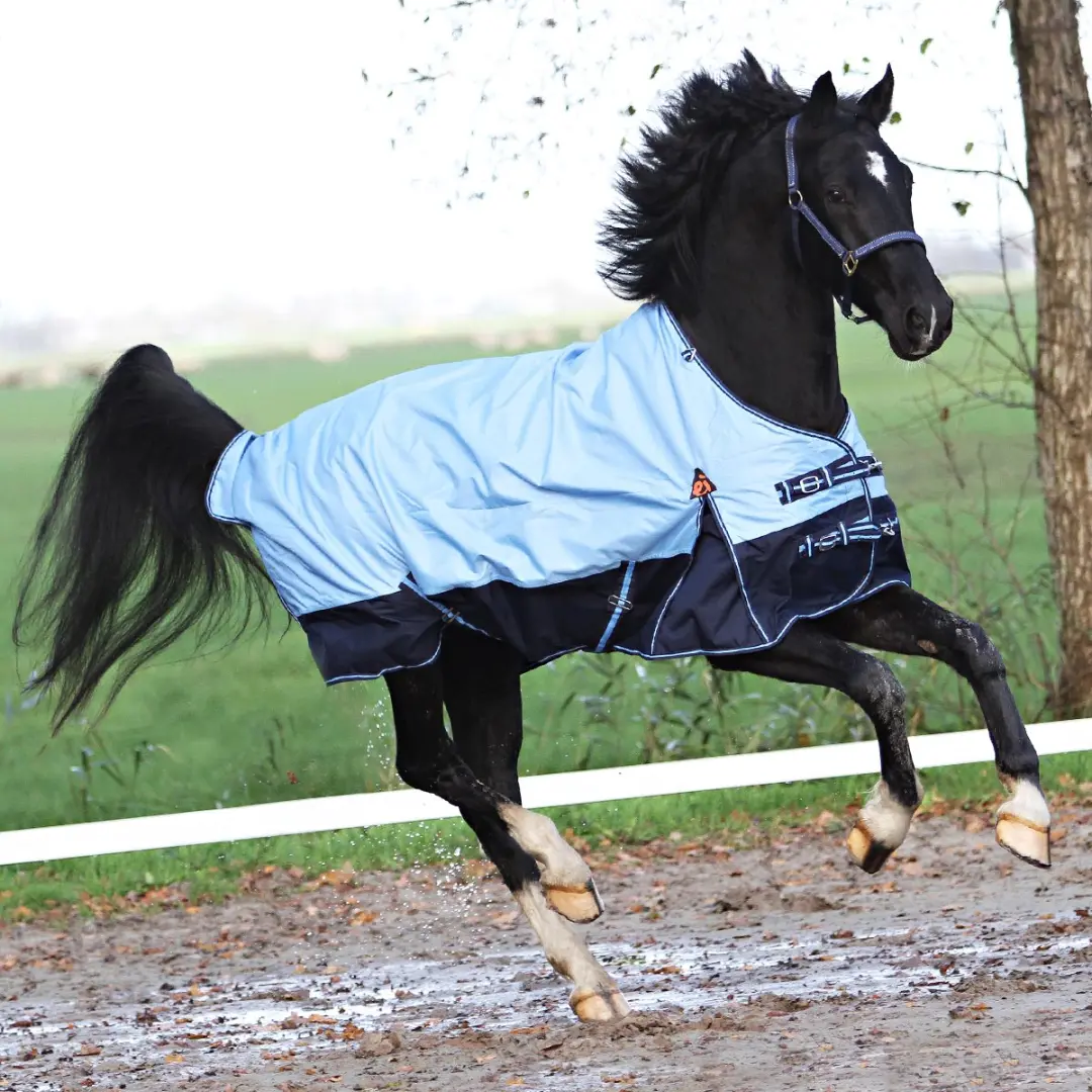 Epplejeck Tolga 100gr Deken - 110/145cm - Lichtblauw-donkerblauw