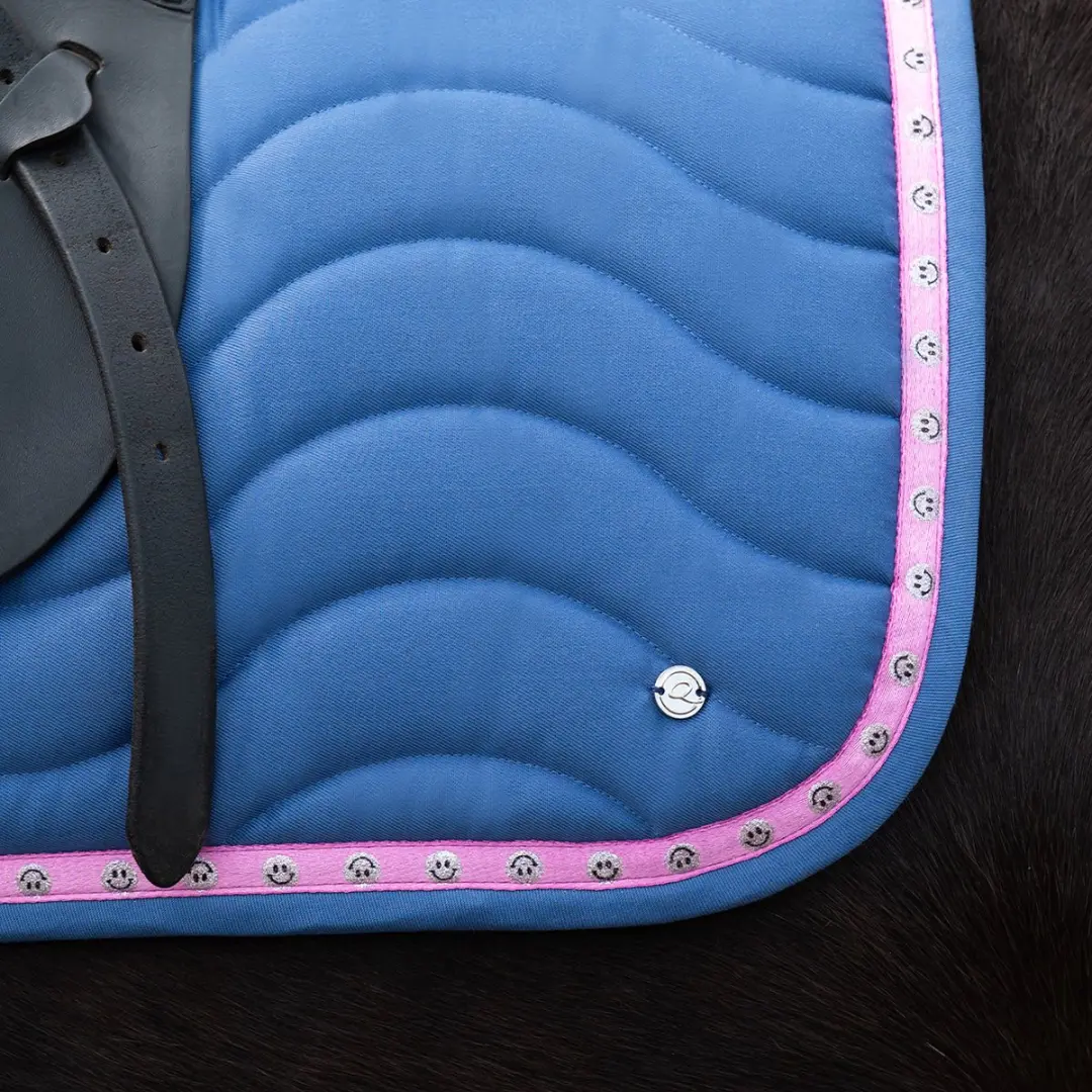 QHP Rosalynn Zadeldek Shetlander - Blauw-roze - afbeelding 5 van 6