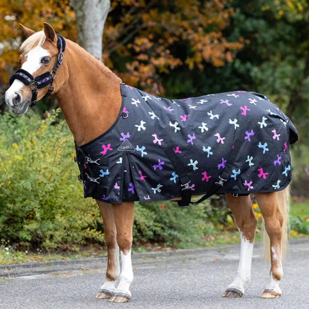 QHP Isalyn Unicorn Dream Winterdeken 115 - Zwart - afbeelding 4 van 4