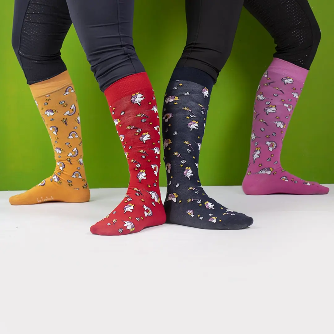 Epplejeck Ejunicorn Sokken - 2 Stuks - Donkerblauw