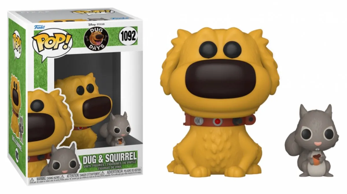 Funko Pop! Disney Dug Days Dug met Squirrel - 57384 - 9cm - Multicolor - afbeelding 6 van 6