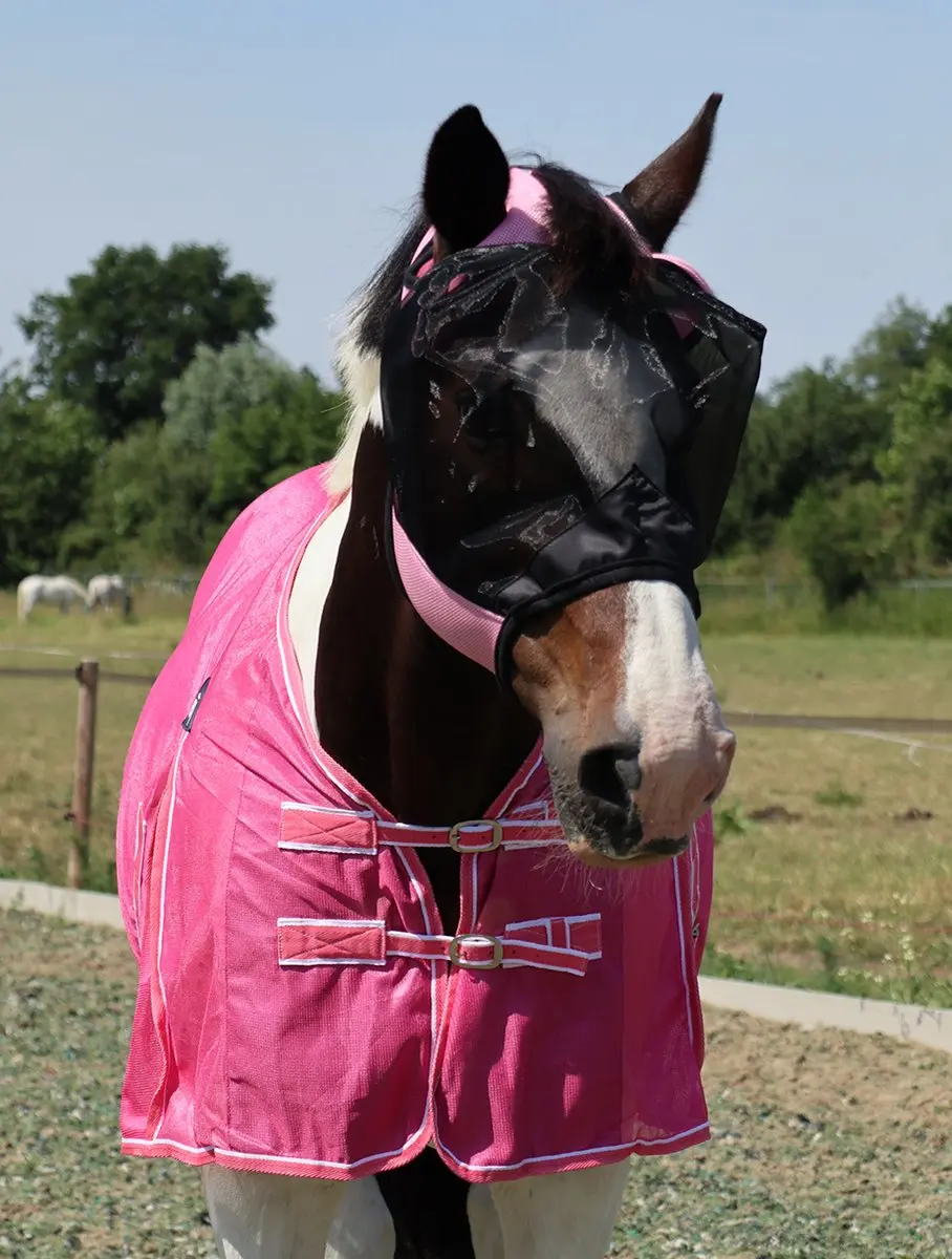 Horsegear Vliegenmasker HGzonder Oren & Neus - Roze