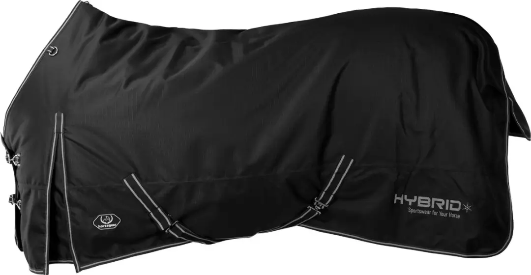 Horsegear HGHYbrid 1200D Deken 200g - Zwart 110 - afbeelding 6 van 6