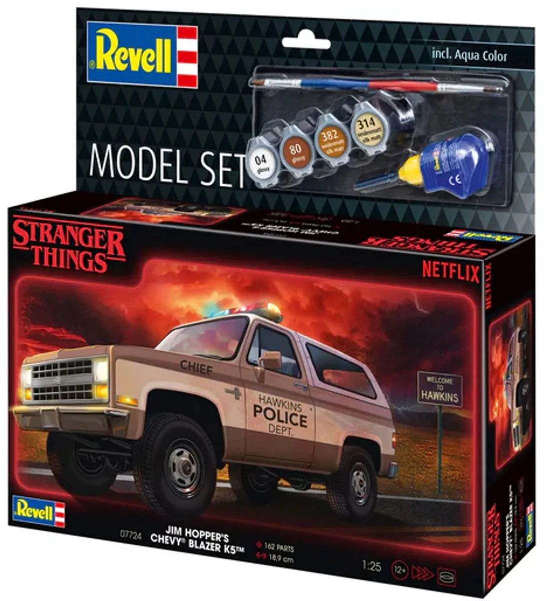 Revell Stranger Things Hopper 1985 Chevrolet Blazer 1:25 Modelbouwpakket - Multi