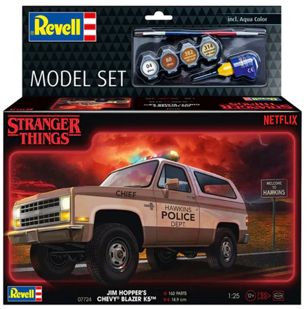 Revell Stranger Things Hopper 1985 Chevrolet Blazer 1:25 Modelbouwpakket - Multi