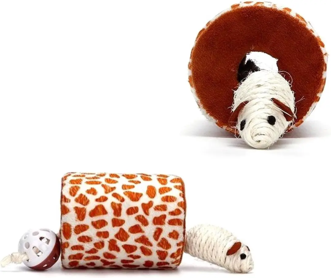 Nobleza Kattenspeelgoed Speelballetjes & Speelmuis - Sisal - Met Belletje