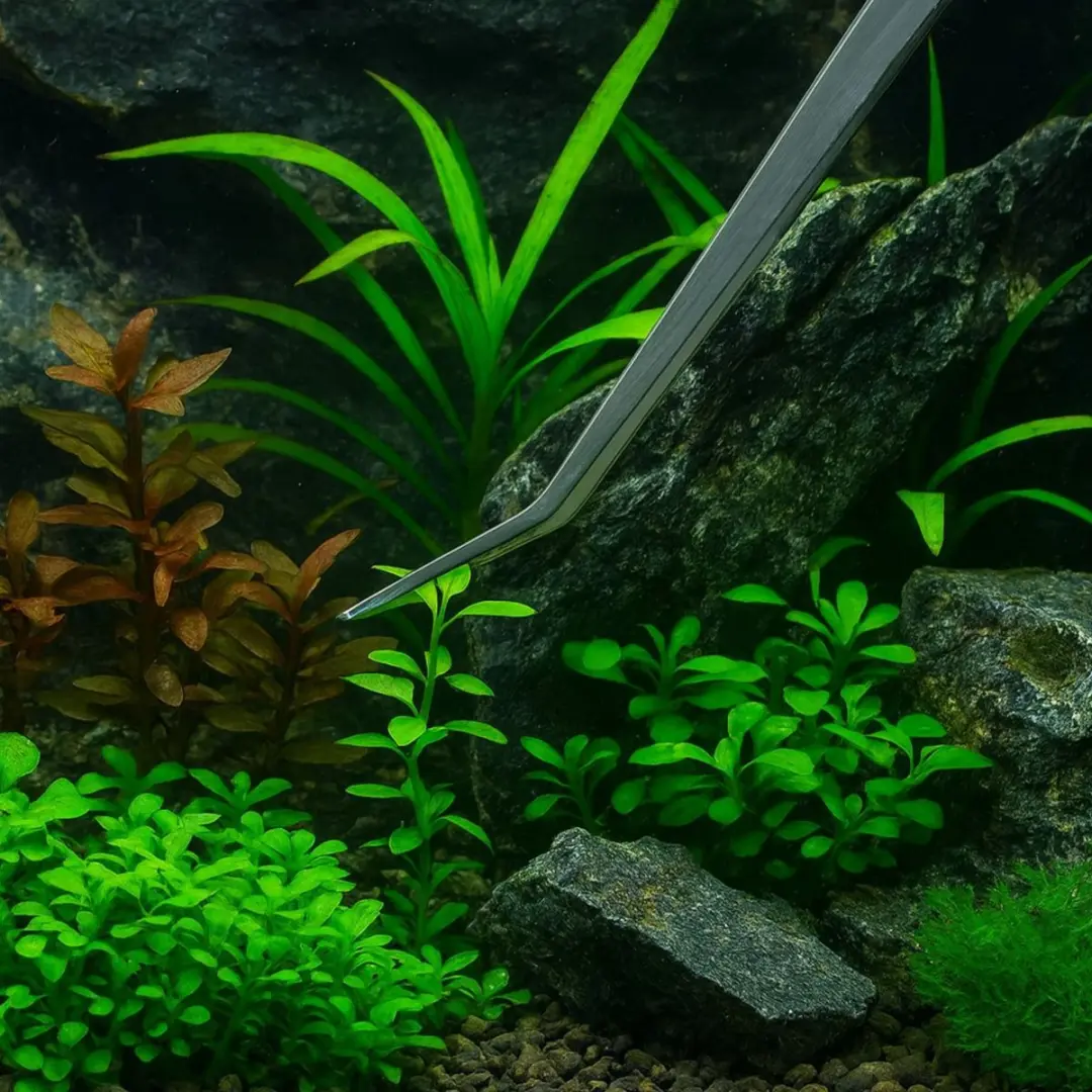 Nobleza Aquariumpincet RVS 27cm - Zilver