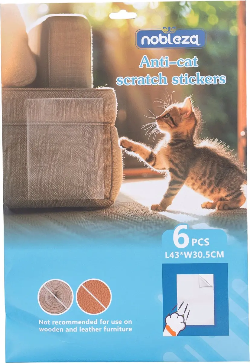 Nobleza Katten Anti-Krab Vellen 6 Stuks - 43x30,5cm